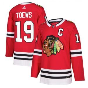Men's Chicago Blackhawks #19 Jonathan Toews Red Stitched NHL Jersey
