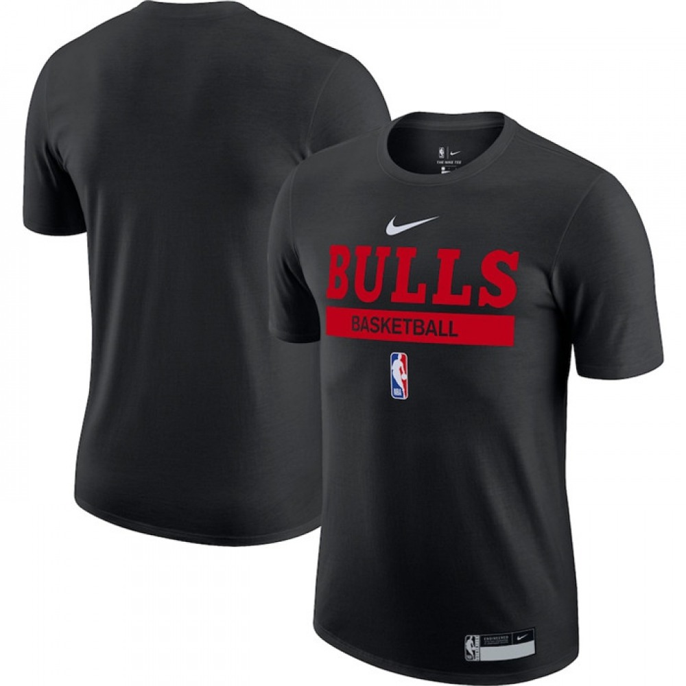 Men's Chicago Bulls Black 2022/23 Legend On-Court Practice Performance T-Shirt 1