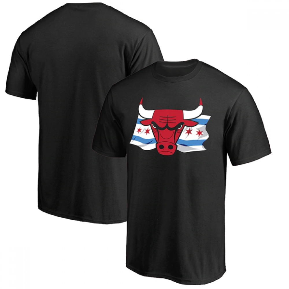 Men's Chicago Bulls Black Basketball T-Shirt 1