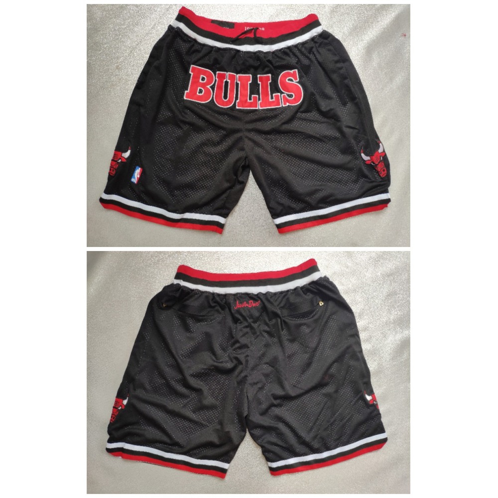 Men's Chicago Bulls Black Shorts (Run Small) 1