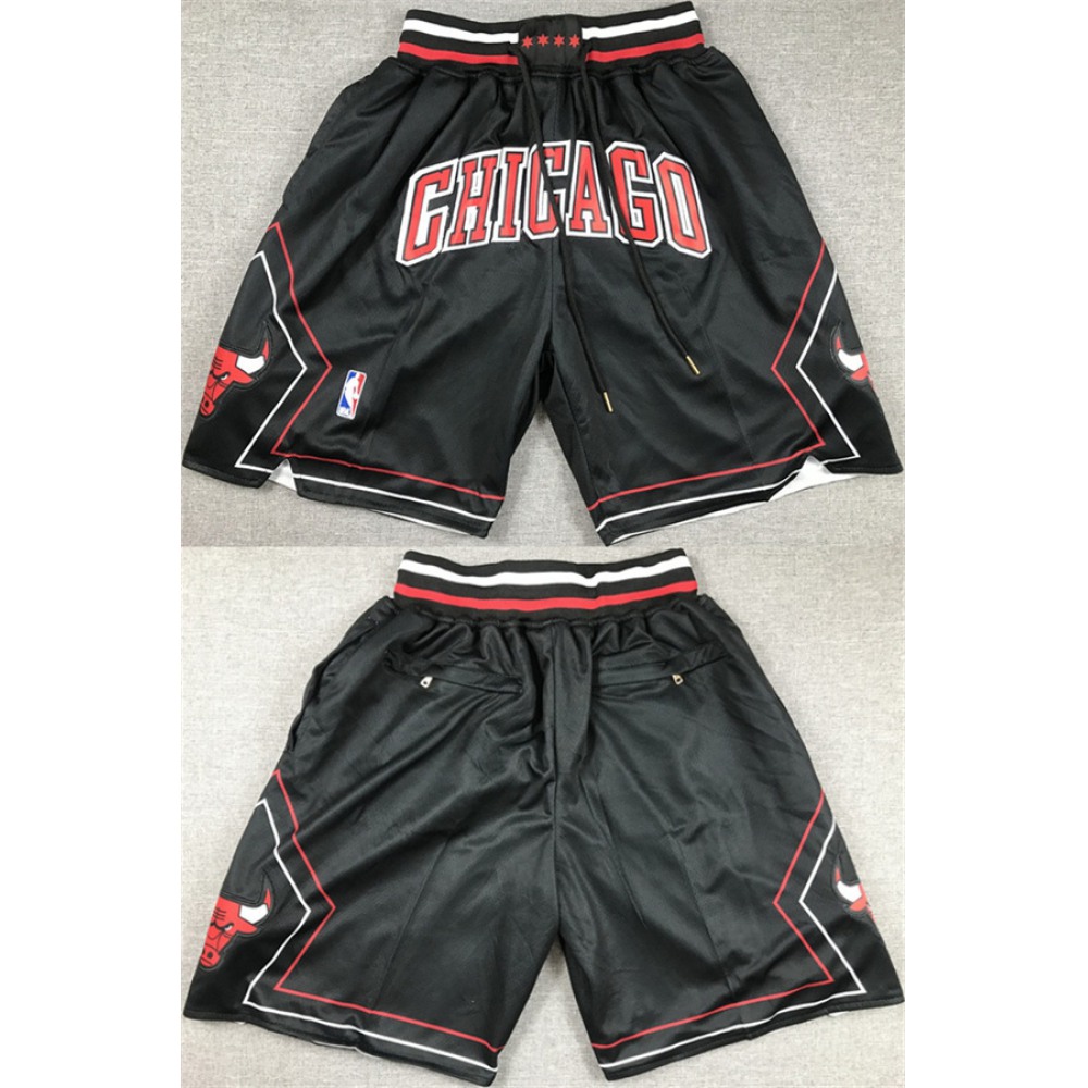 Men's Chicago Bulls Black Shorts (Run Small) 1