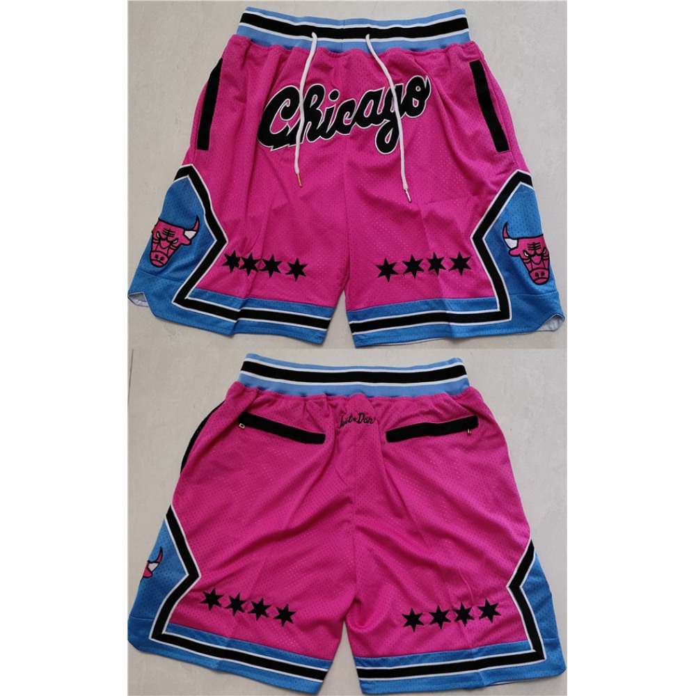 Men's Chicago Bulls Pink Shorts (Run Small) 1