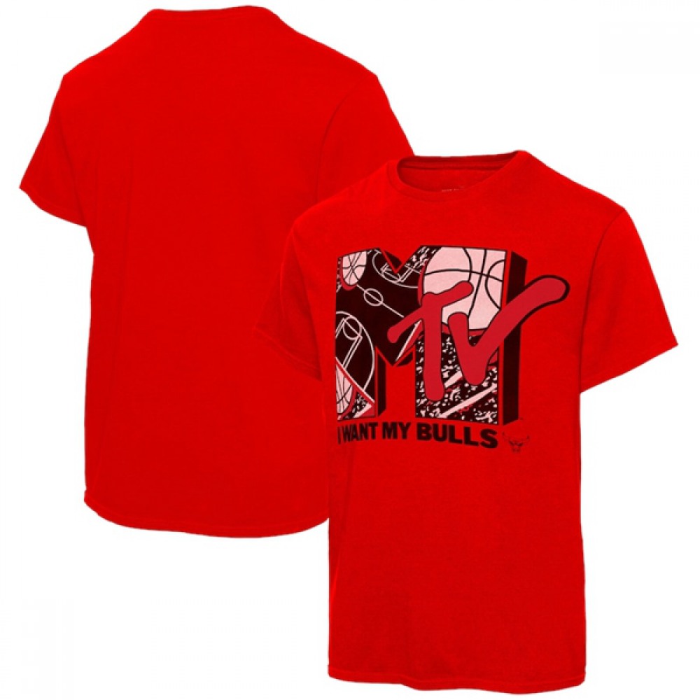 Men's Chicago Bulls Red Basketball T-Shirt 1
