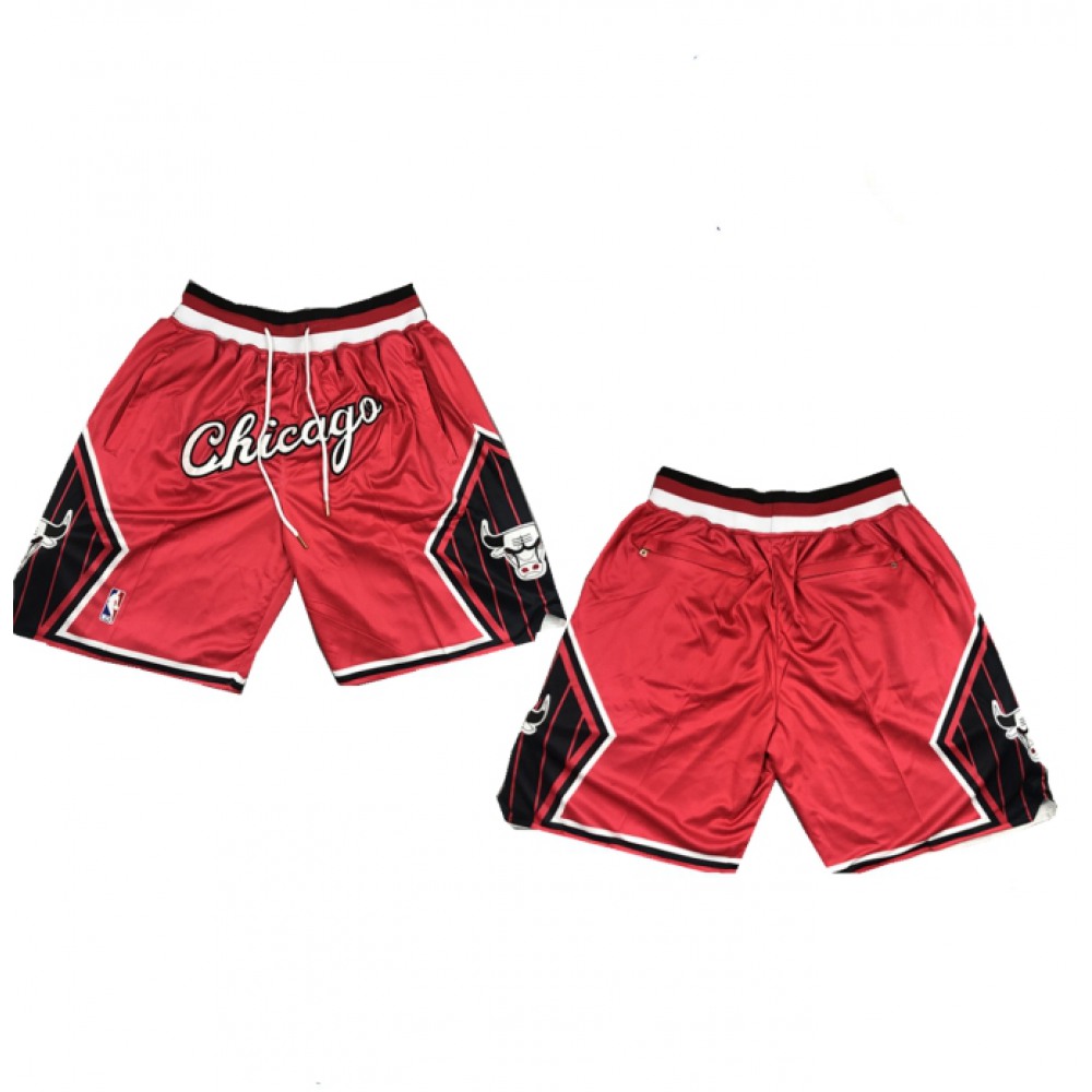 Men's Chicago Bulls Red Shorts (Run Small) 1