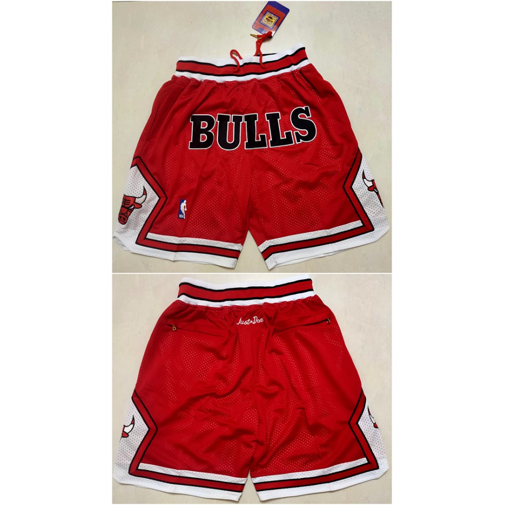 Men's Chicago Bulls Red Shorts (Run Small) 1