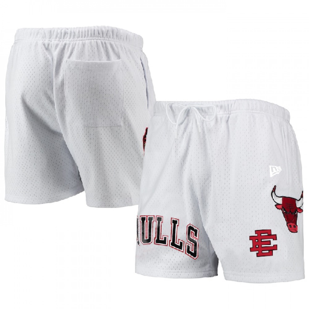 Men's Chicago Bulls White Shorts 1
