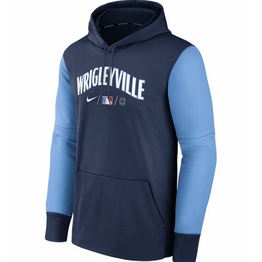 Men's Chicago Cubs 2022 Navy City Connect Performance Hoodie 1