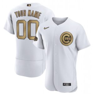 Men's Chicago Cubs ACTIVE Player Custom 2022 All-Star White Flex Base Stitched MLB Jersey
