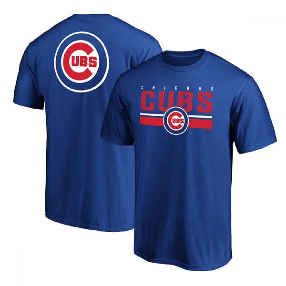 Men's Chicago Cubs Royal Team Logo T-Shirt 1