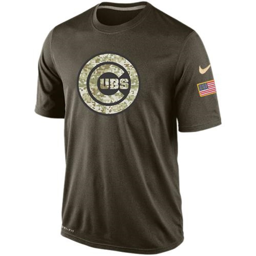 Men's Chicago Cubs Salute To Service Dri-FiT T-Shirt 1