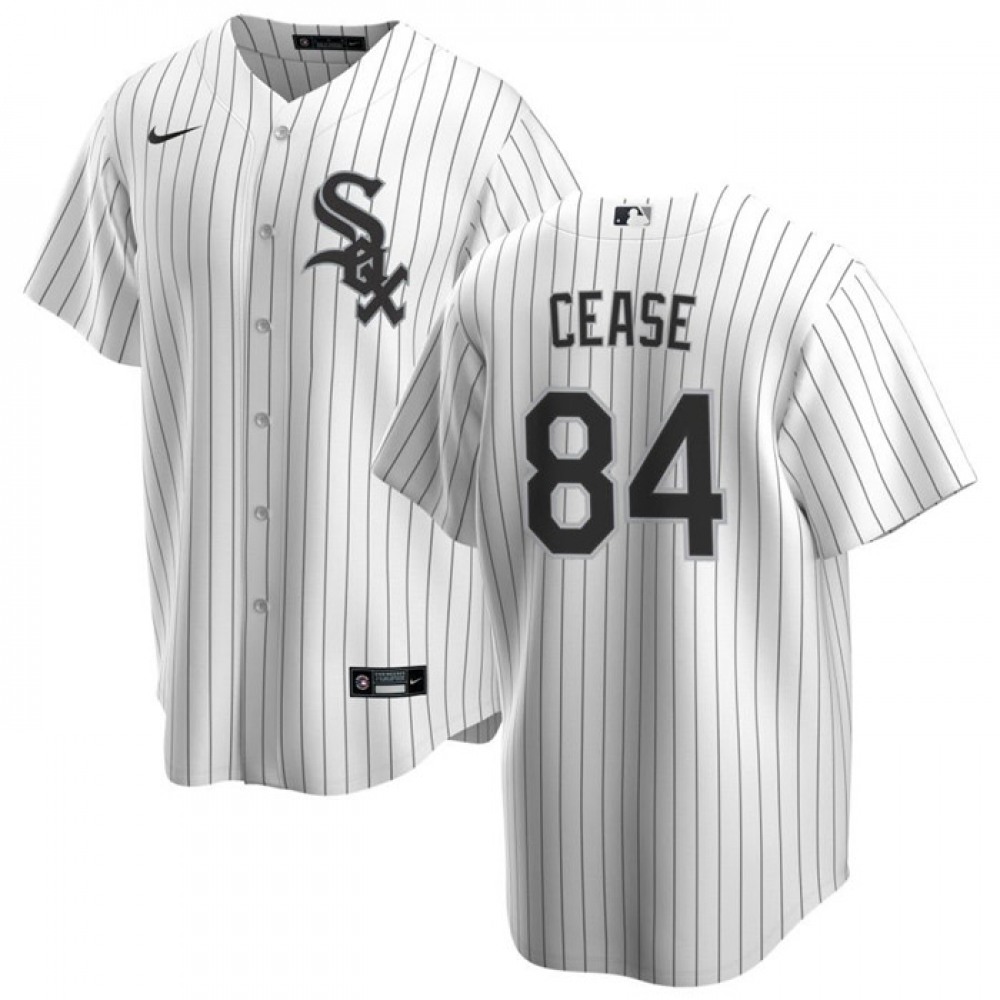 Men's Chicago White Sox #84 Dylan Cease White Cool Base Stitched Jersey 1