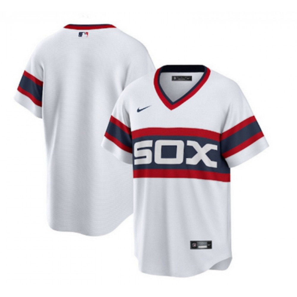 Men's Chicago White Sox Customized White Cool Base Stitched Jersey 1