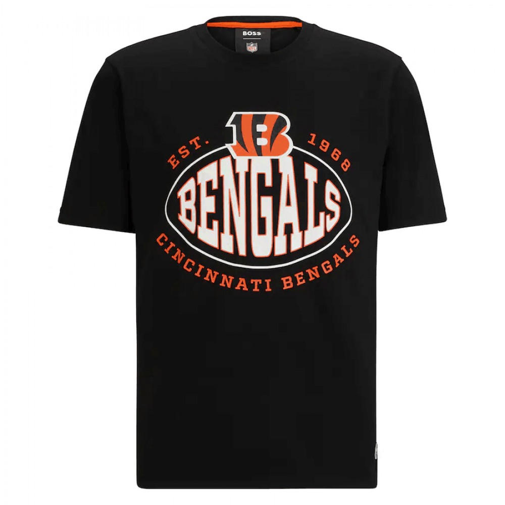 Men's Cincinnati Bengals Black BOSS X Trap T-Shirt 1