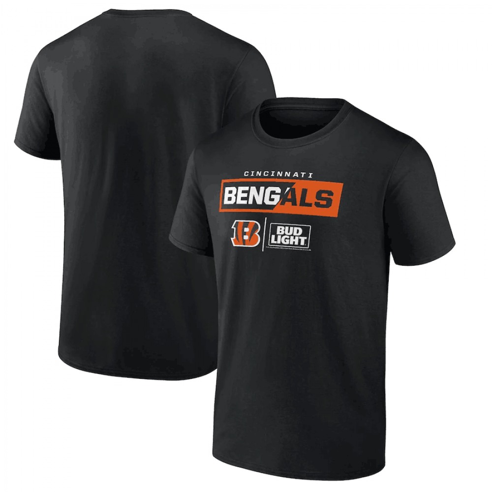 Men's Cincinnati Bengals Black x Bud Light T-Shirt 1