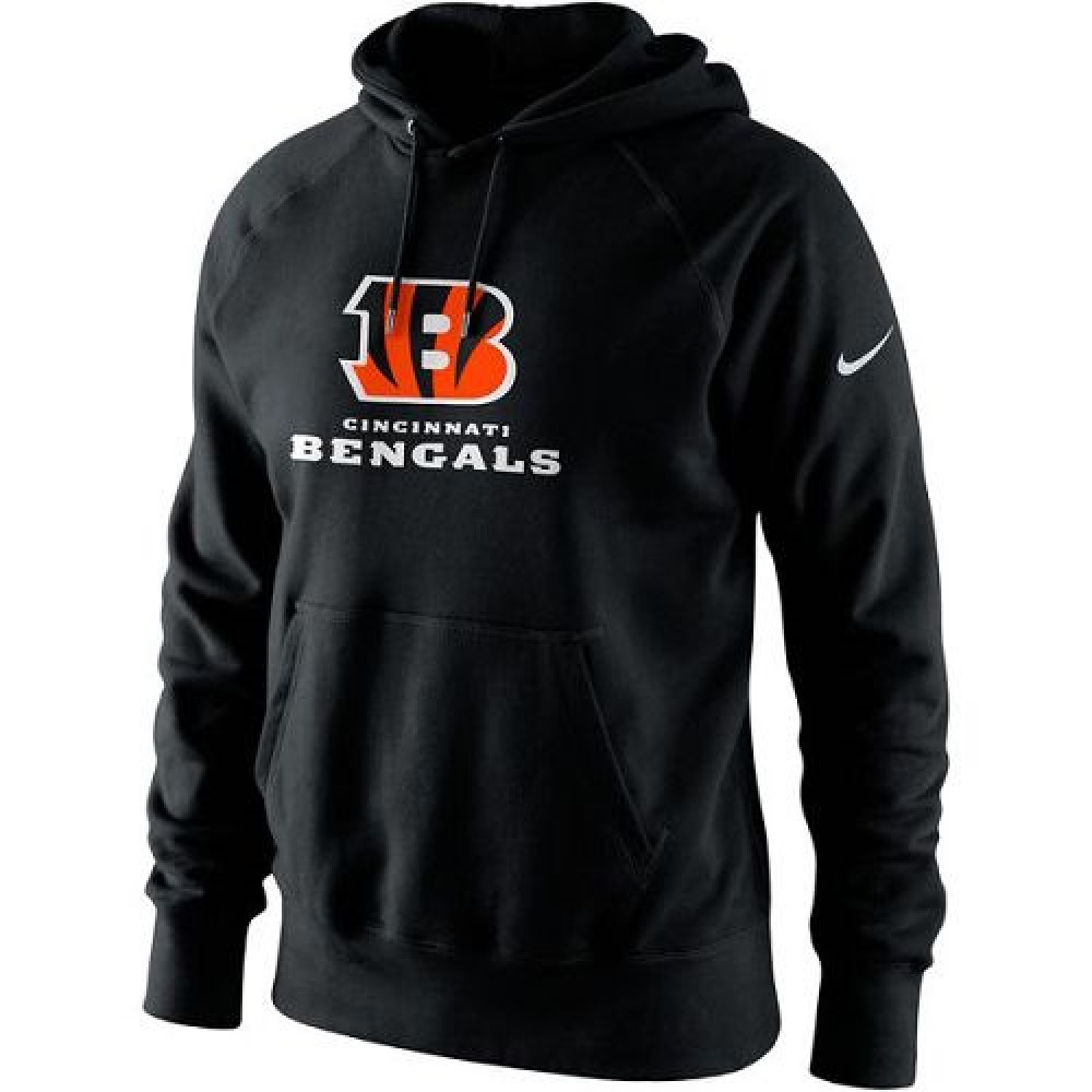 Men's Cincinnati Bengals Black Lockup Pullover Hoodie 1