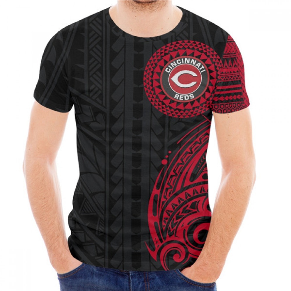 Men's Cincinnati Reds Black T-Shirt 1