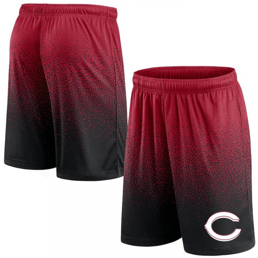 Men's Cincinnati Reds Red/Black Ombre Shorts 1