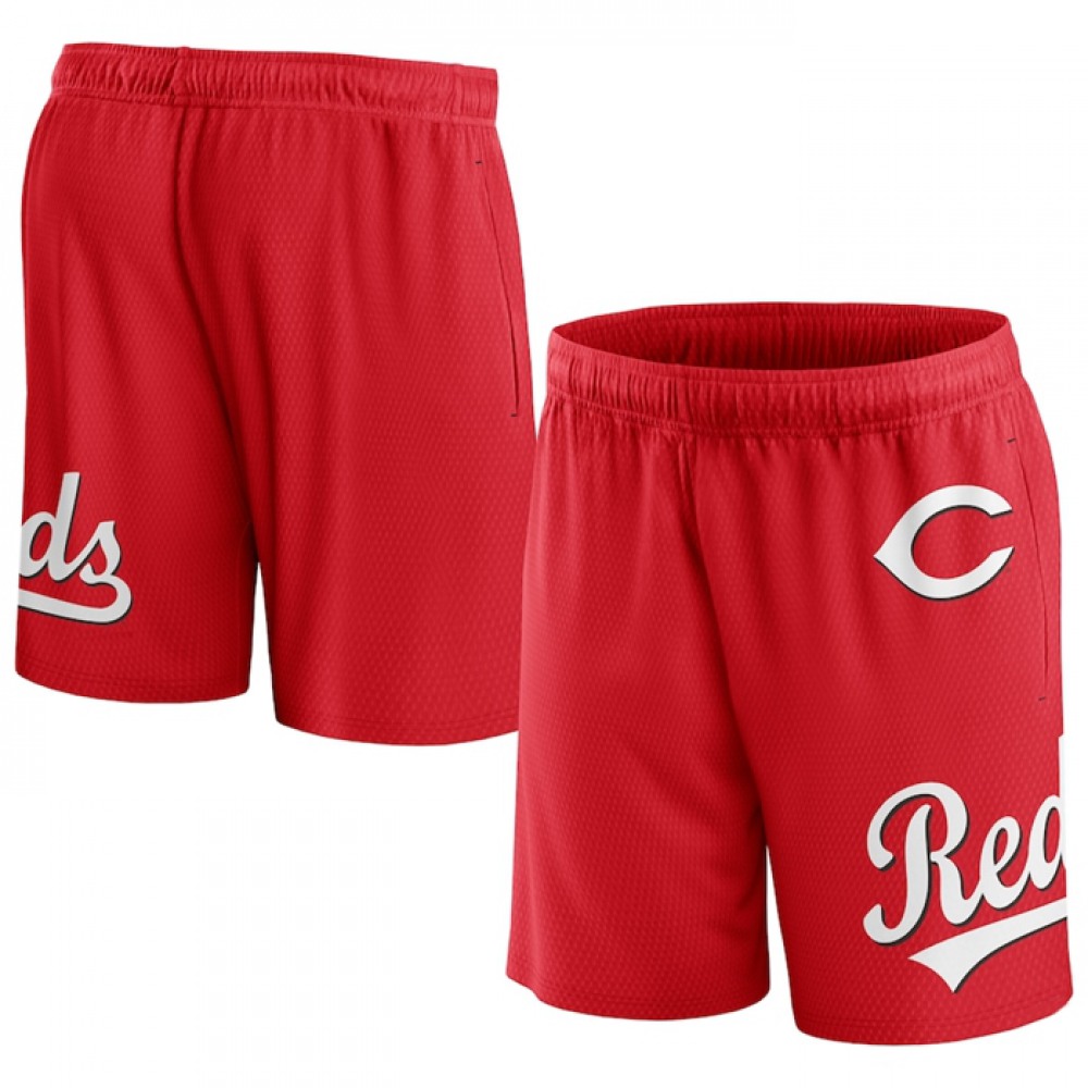 Men's Cincinnati Reds Red Clincher Mesh Shorts 1