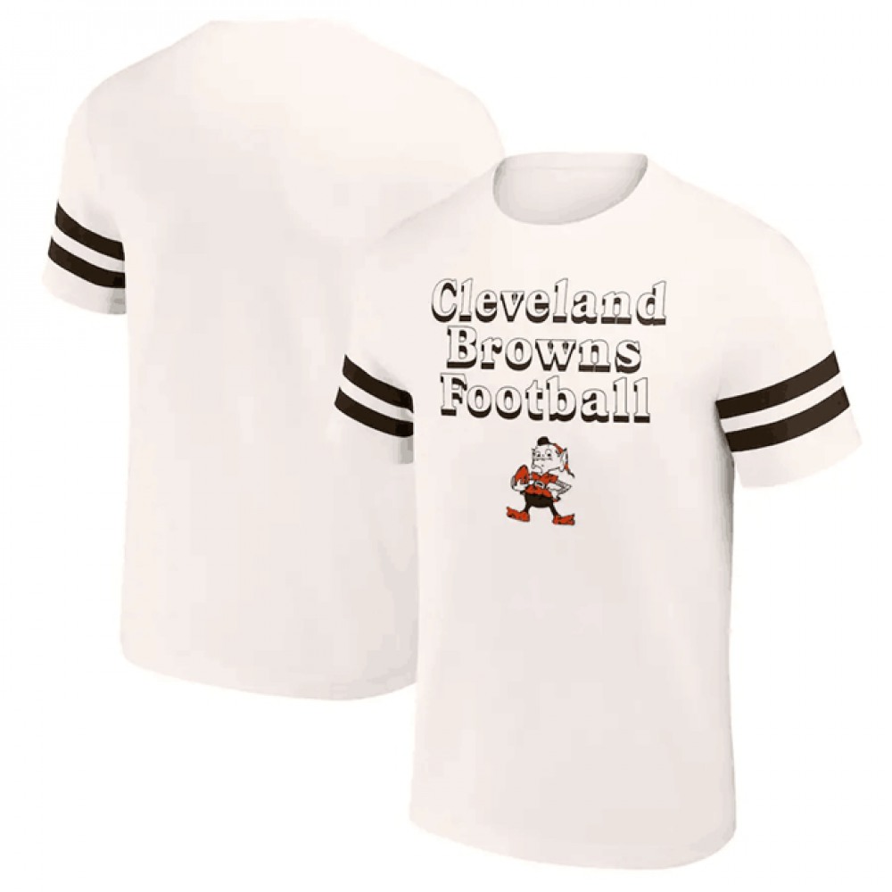 Men's Cleveland Browns Cream x Darius Rucker Collection Vintage T-Shirt 1
