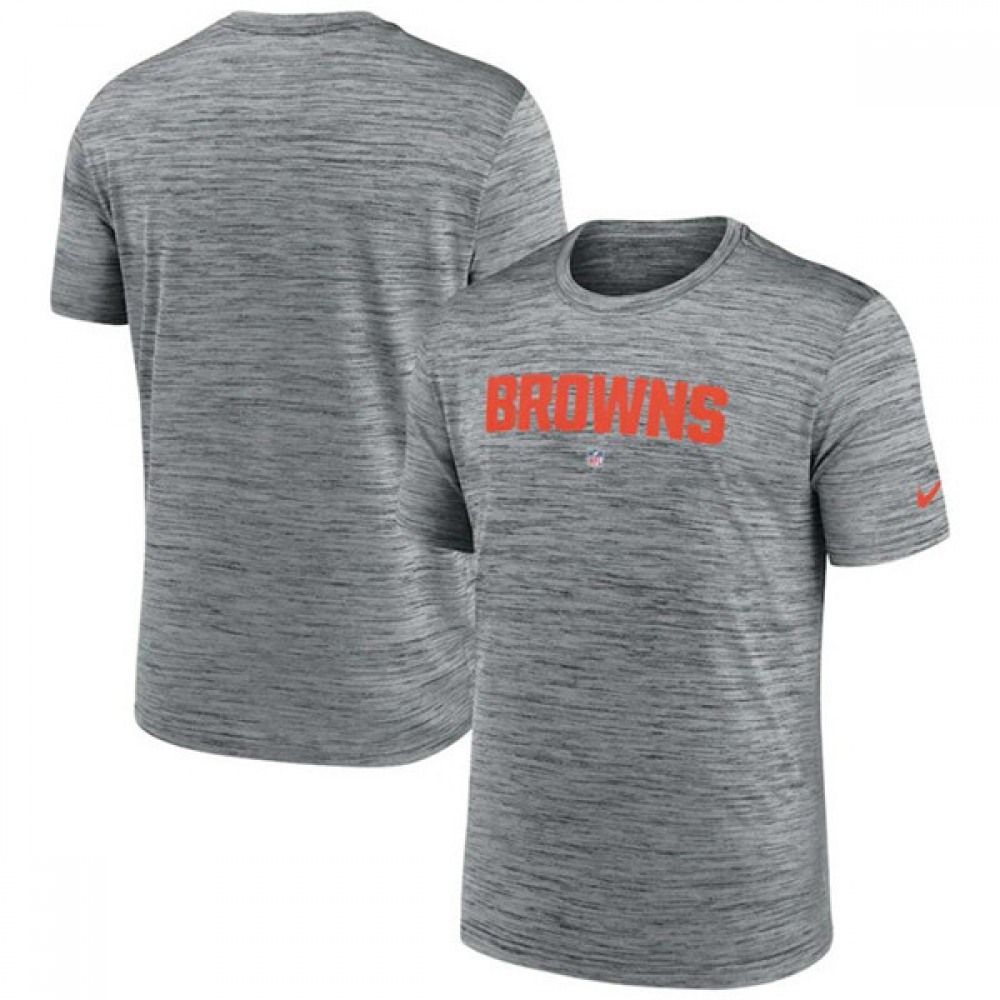 Men's Cleveland Browns Grey Velocity Performance T-Shirt 1