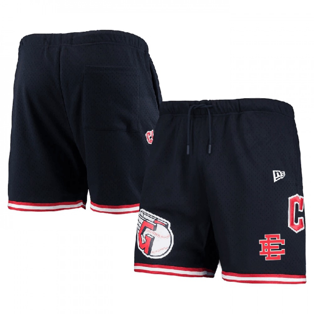 Men's Cleveland Guardians Navy Mesh Shorts 001 1