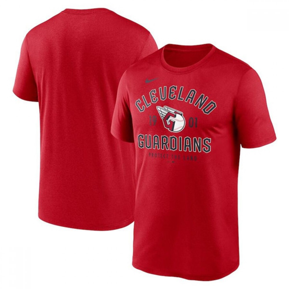 Men's Cleveland Guardians Red T-Shirt 1