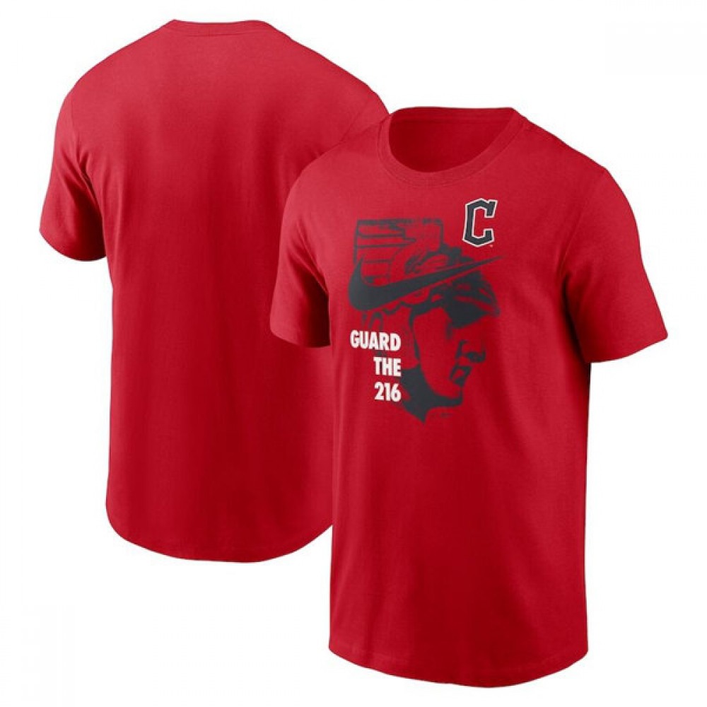 Men's Cleveland Guardians Red T-Shirt 1