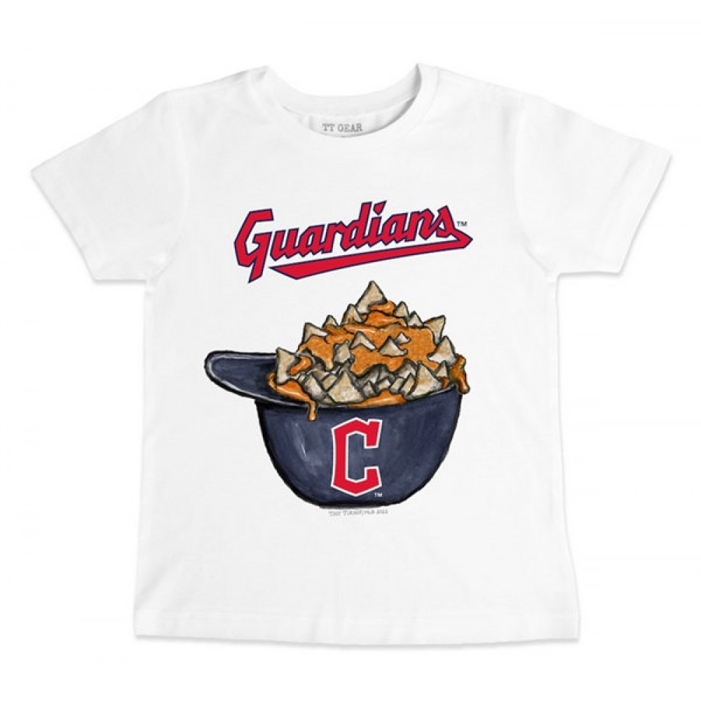 Men's Cleveland Guardians White T-Shirt 1