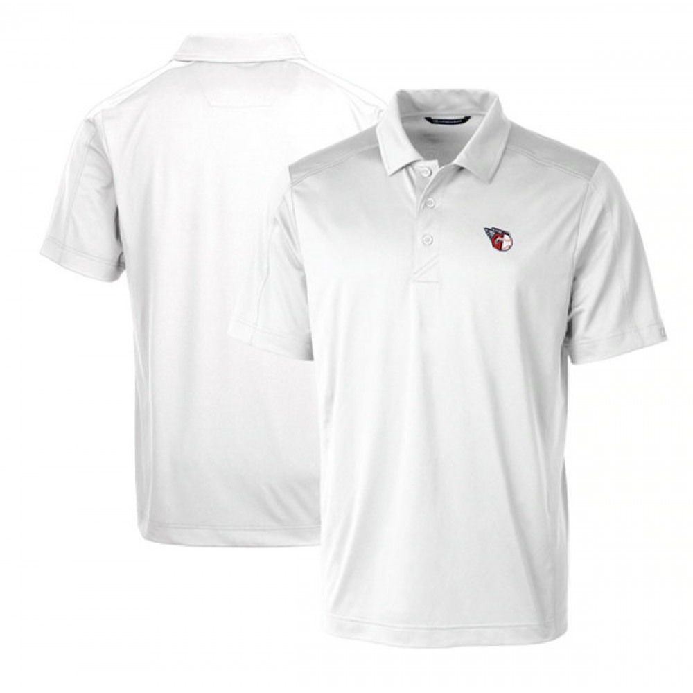Men's Cleveland Guardians White Team Logo Polo T-Shirt 1