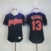 Men's Cleveland indians #13 Omar Vizquel Navy Flexbase Stitched MLB Jersey