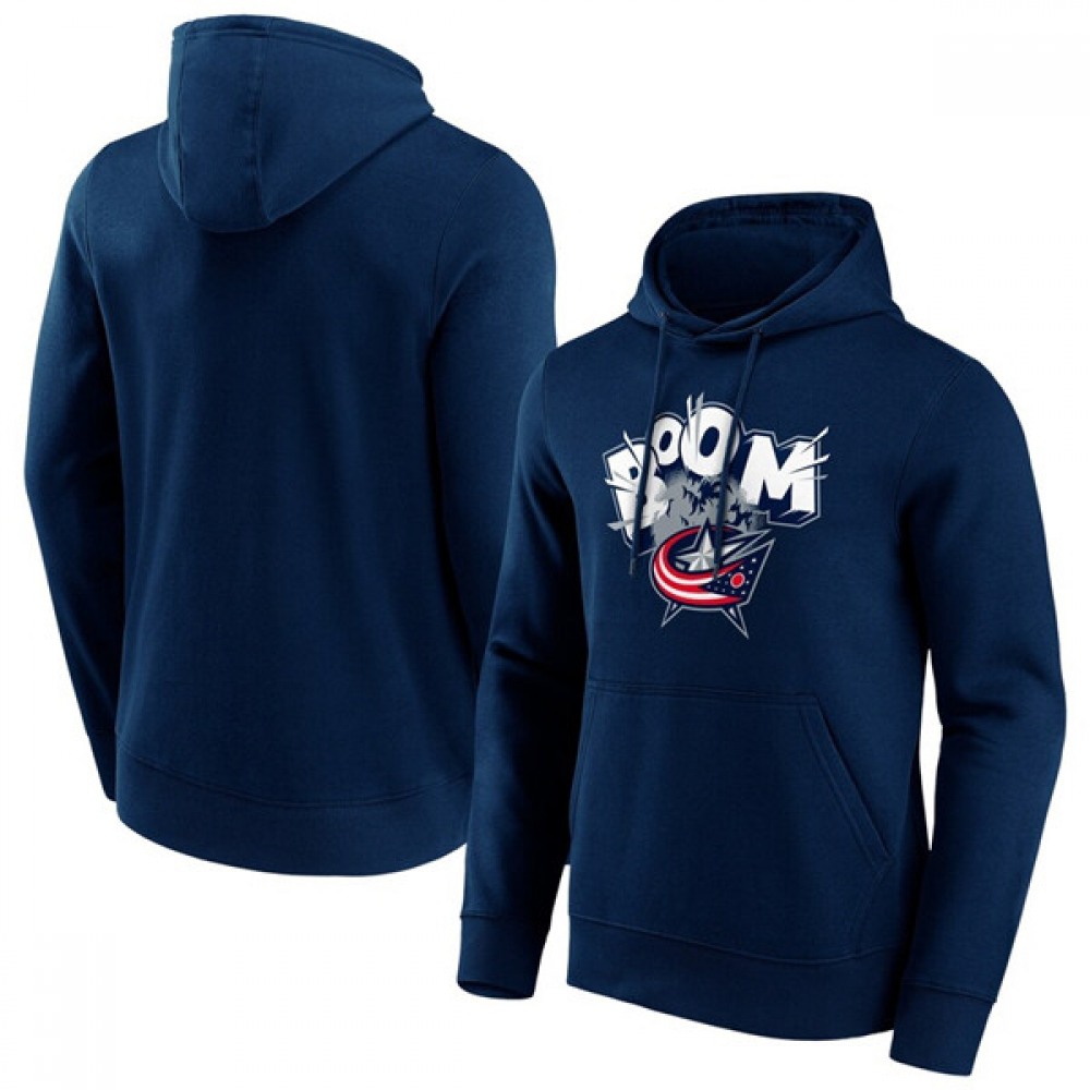 Men's Columbus Blue Jackets Navy Hometown Graphic Hoodie 1