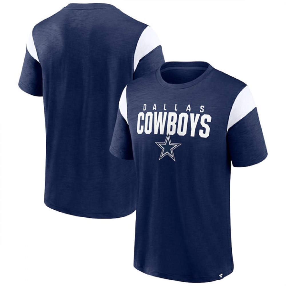 Men's Dallas Cowboys Navy/White Home Stretch Team T-Shirt 1