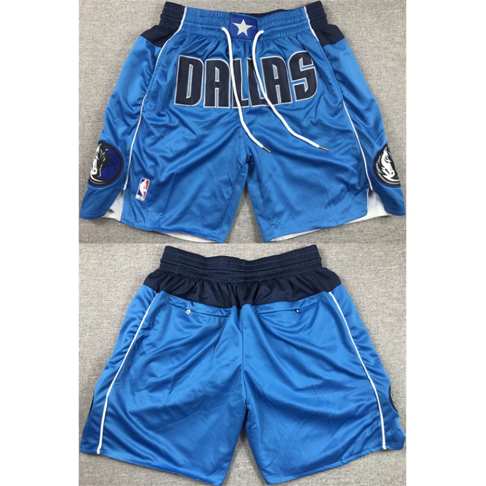 Men's Dallas Mavericks Blue Shorts (Run Small) 1