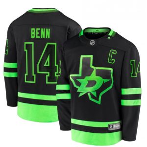 Men's Dallas Stars #14 Jamie Benn Black 2020/21 Alternate Premier Stitched Jersey