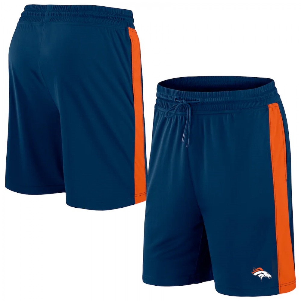 Men's Denver Broncos Navy Performance Shorts 1