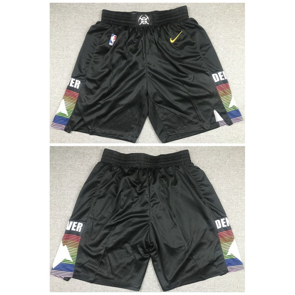 Men's Denver Nuggets Black Shorts (Run Small) 1