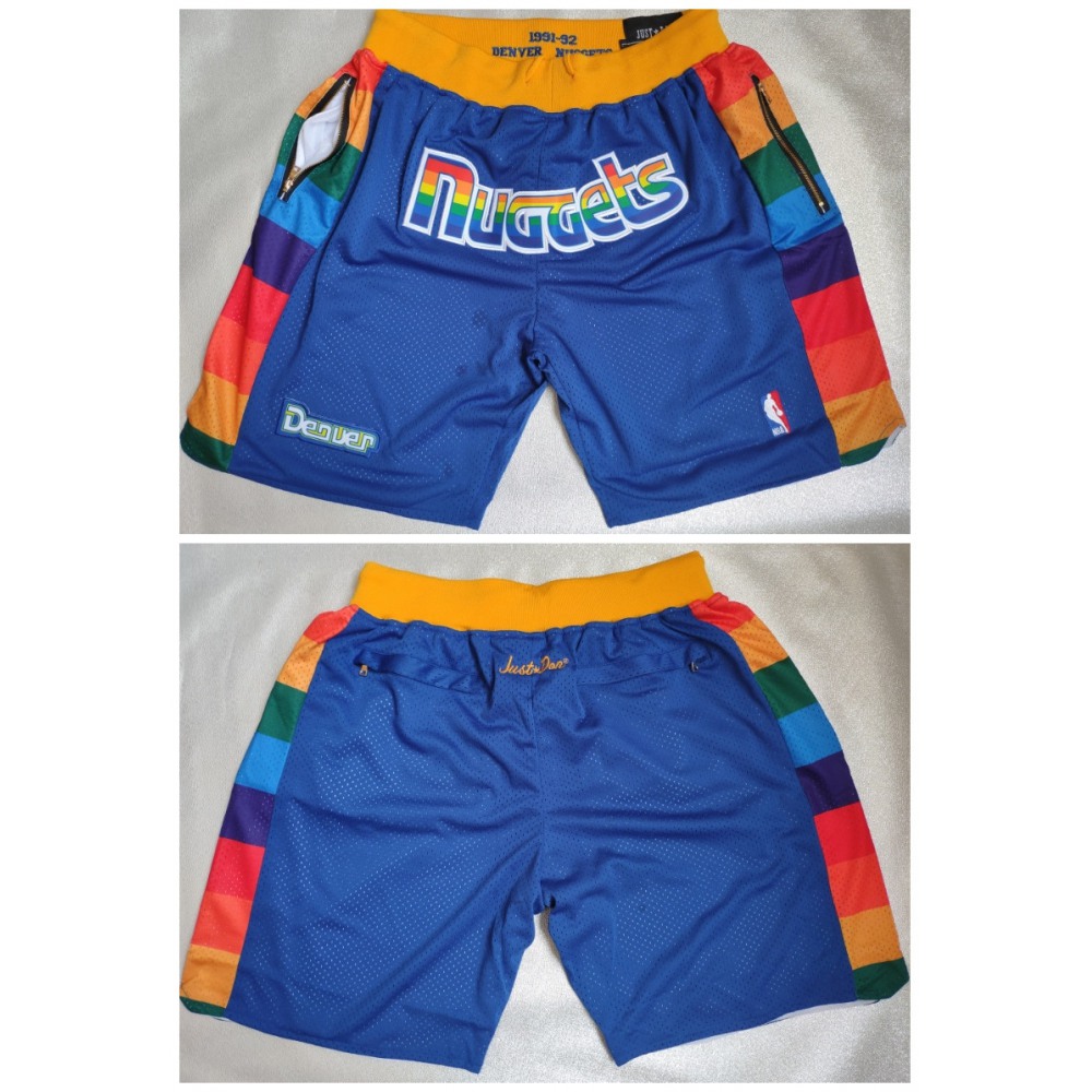 Men's Denver Nuggets Blue Shorts (Run Small) 1