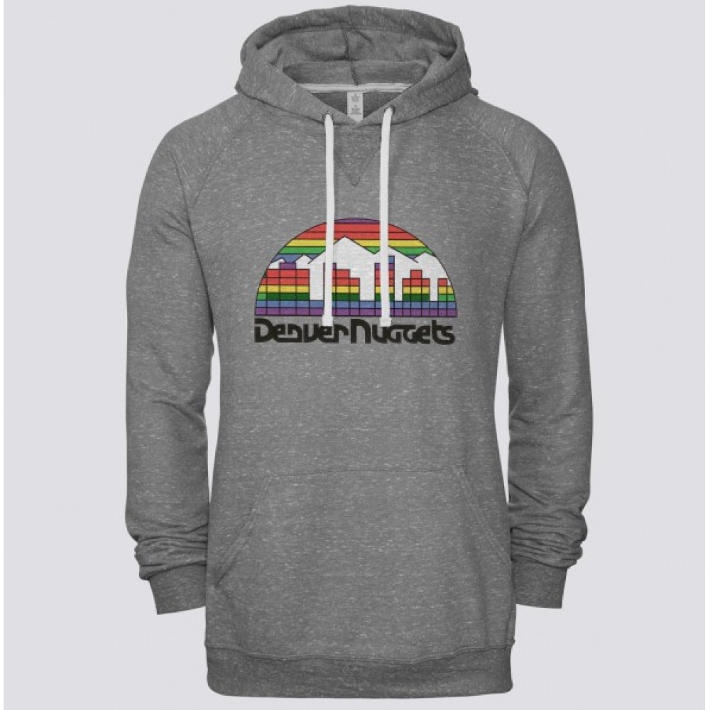 Men's Denver Nuggets Gray Pullover Hoodie 1