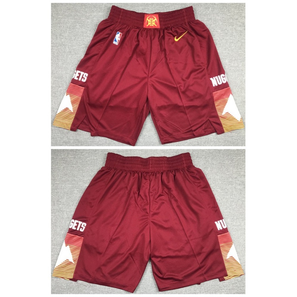 Men's Denver Nuggets Red Shorts (Run Small) 1