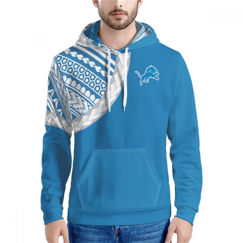 Men's Detroit Lions Blue Hoodie 1