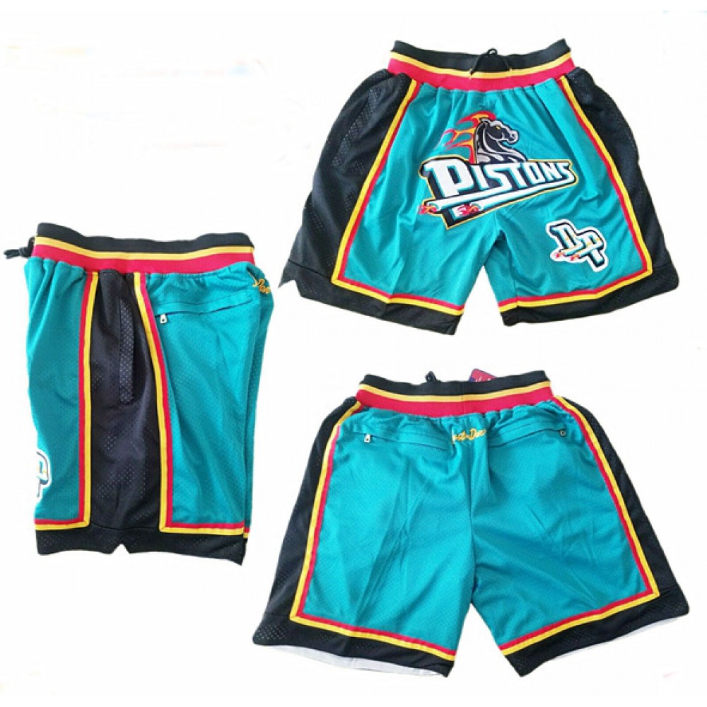 Men's Detroit Pistons Throwback Shorts (Run Small) 1