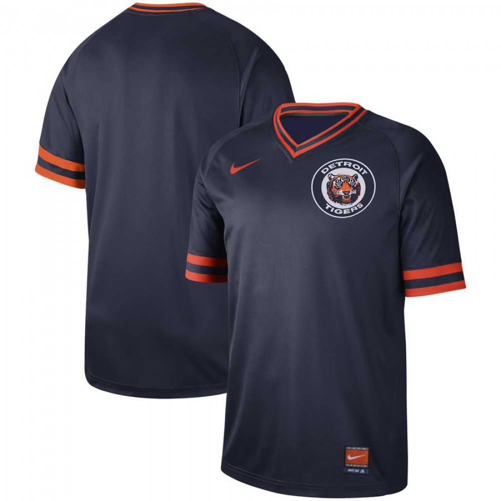 Men's Detroit TigersNavy Cooperstown Collection Legend Stitched MLB Jersey 1