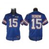 Men's Florida Gators #15 Tim Tebow Royal Stitched Jersey