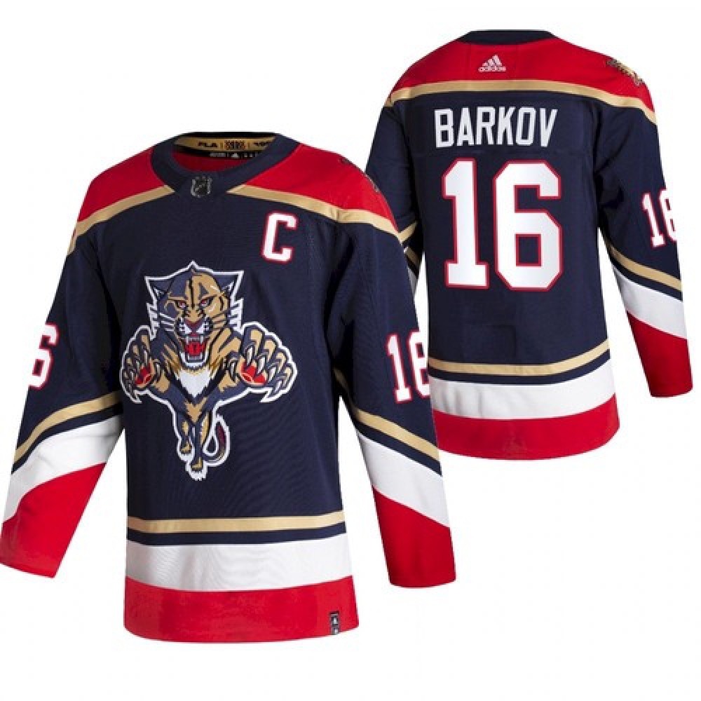 Men's Florida Panthers #16 Aleksander Barkov Black 2020-21 Reverse Retro Stitched Jersey 1