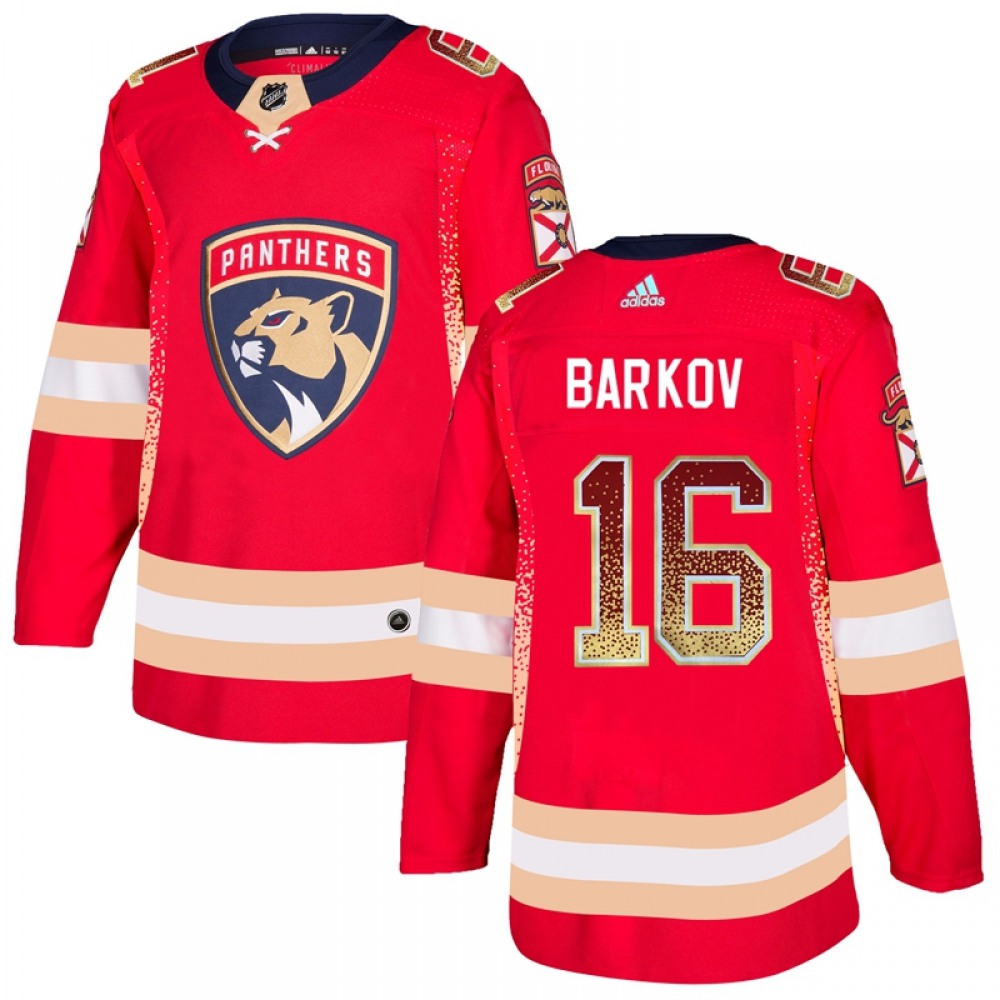 Men's Florida Panthers #16 Aleksander Barkov Red Drift Fashion Stitched NHL Jersey 1