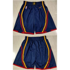 Men's Golden State Warriors Navy Shorts (Run Small)
