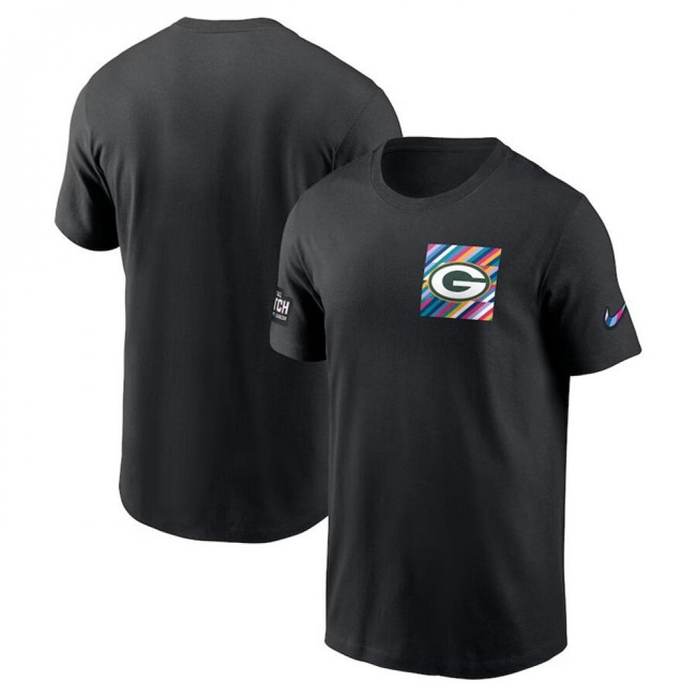 Men's Green Bay Packers Black 2023 Crucial Catch Sideline Tri-Blend T-Shirt 1