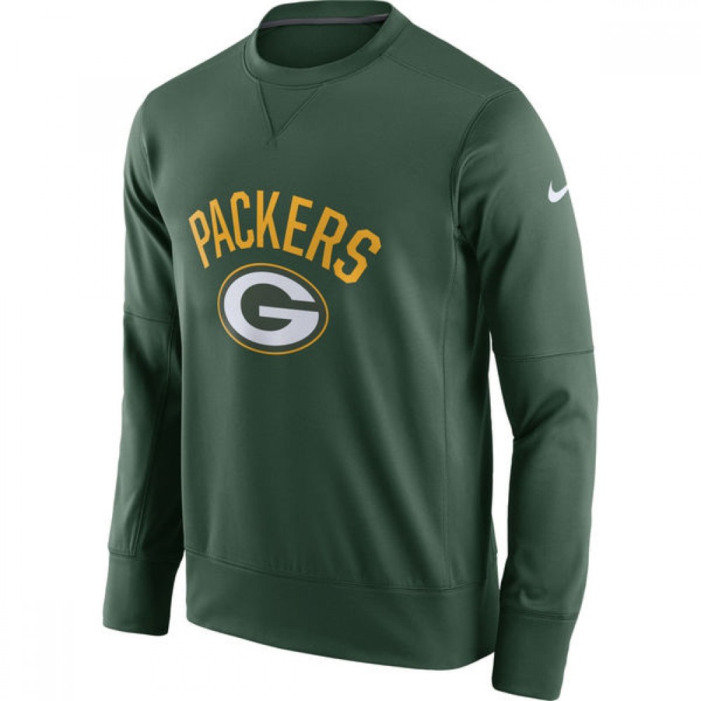 Men's Green Bay Packers Green Sideline Circuit Performance Sweatshirt 1