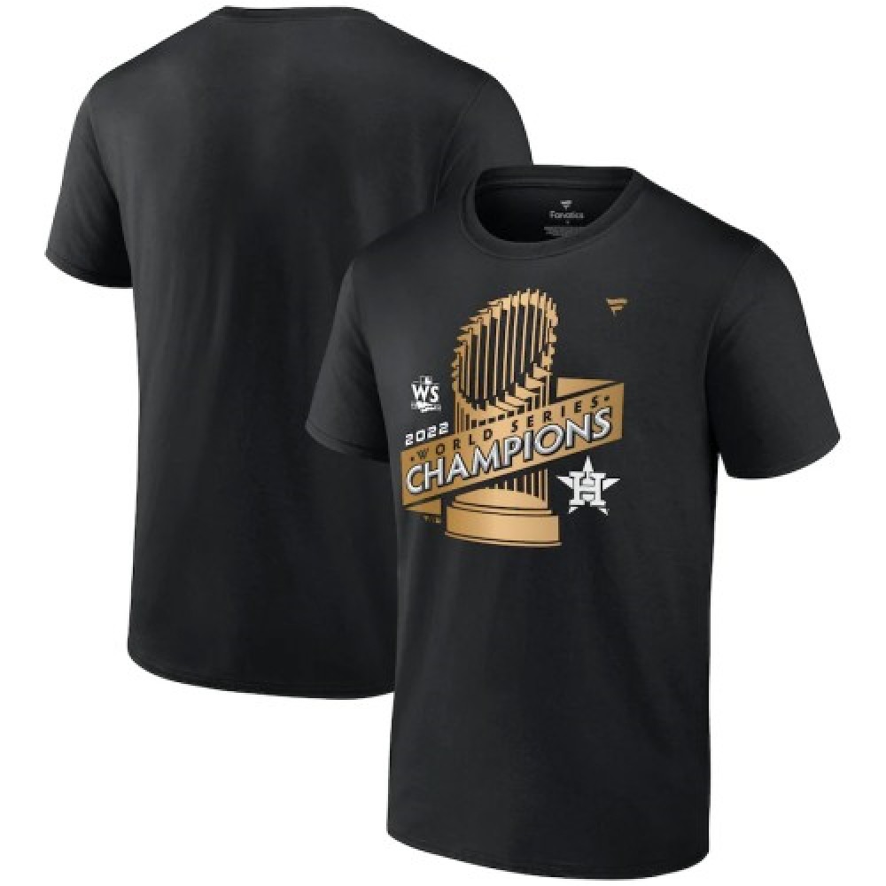 Men's Houston Astros Black 2022 World Series Champions Parade T-Shirt 1