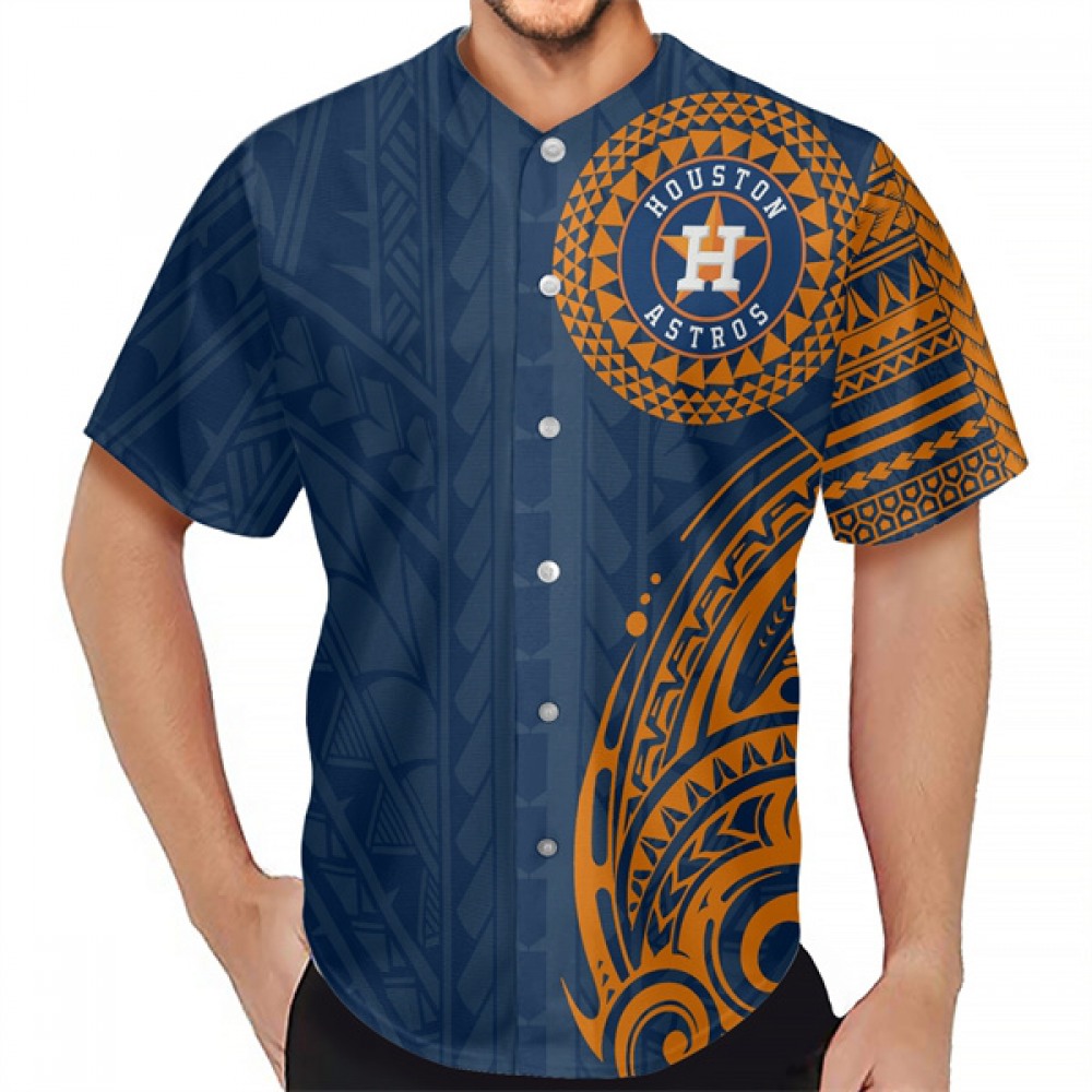 Men's Houston Astros Navy Baseball Jersey 1